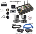 Full Kit NSCaster X1 + 3 PTZ 10x (SDI/HDMI/USB/LAN)