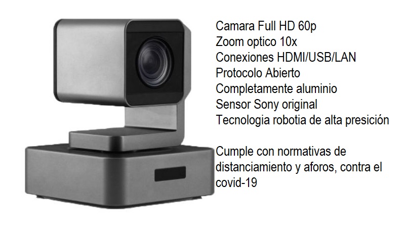 Cámara PTZ Wall-3 10x SDI/HDMI/USB/LAN