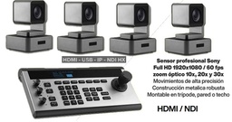 Eco-Kit de Cámaras PTZ NDI + Panel de Control Pro.