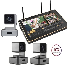 Kit NSCaster X1 + 3 PTZ 10x (USB/HDMI) (copiar)