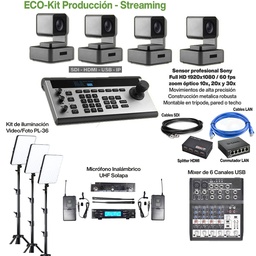 Kit NSCaster X2 + 3 PTZ 4K 12x + Control Panel (copiar)